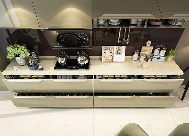 Lacquer Gloss Color Kitchen Cabinet小图