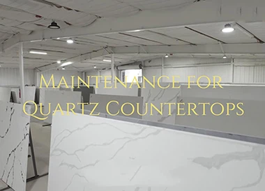 クォーツカウンタートップのメンテナンスと清掃に関するガイドライン