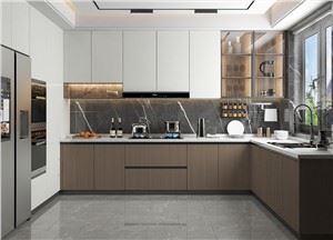 穀物膜キッチンキャビネット